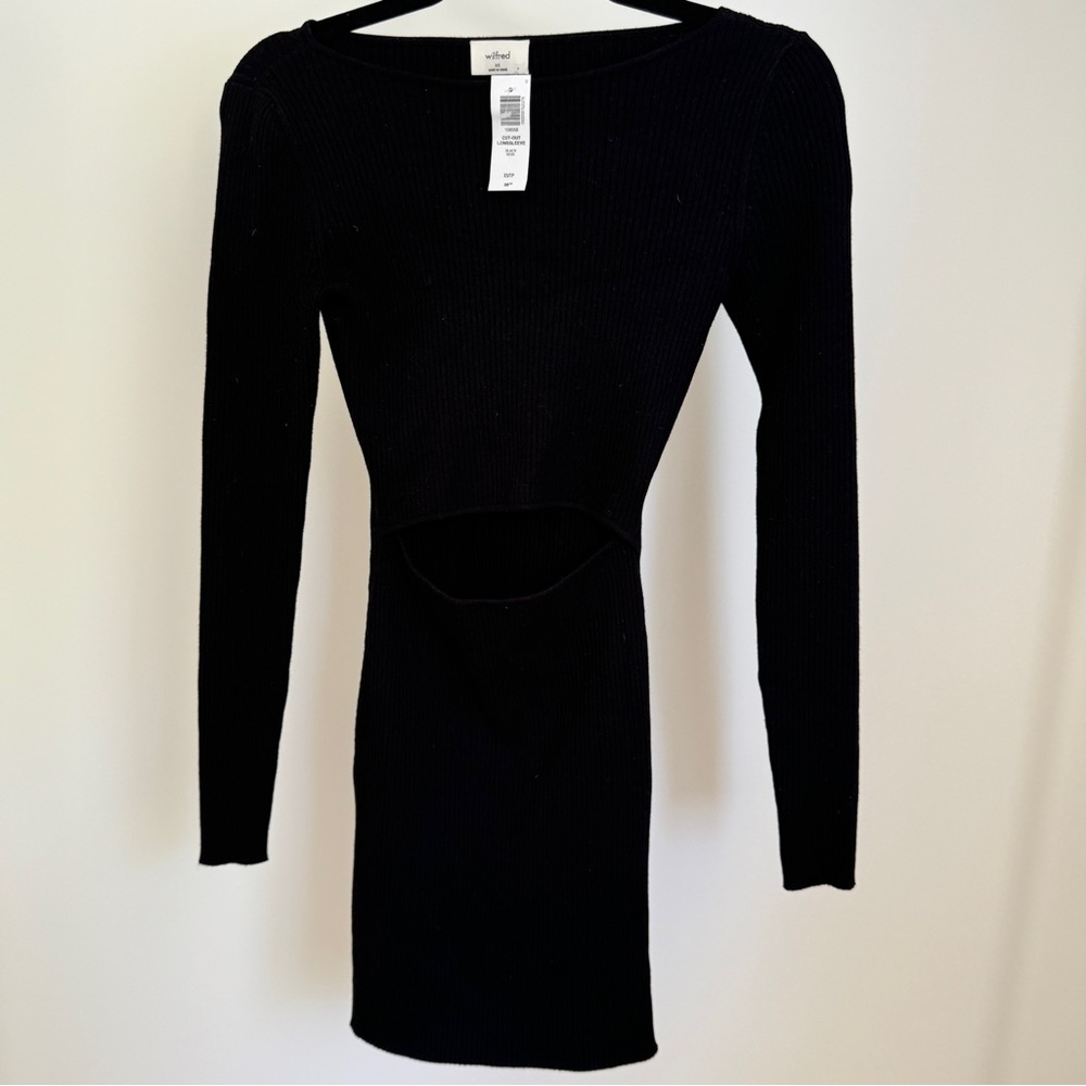ARITZIA Black Cotton Dress